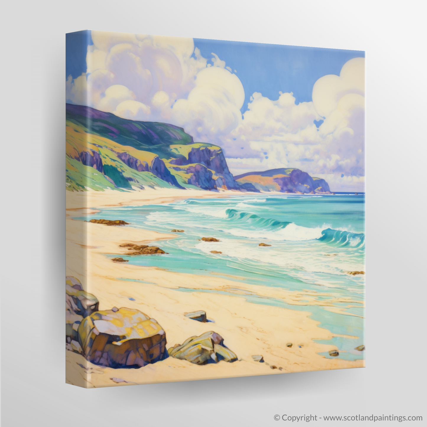 Canvas Print of Sandwood Bay, Sutherland in summer