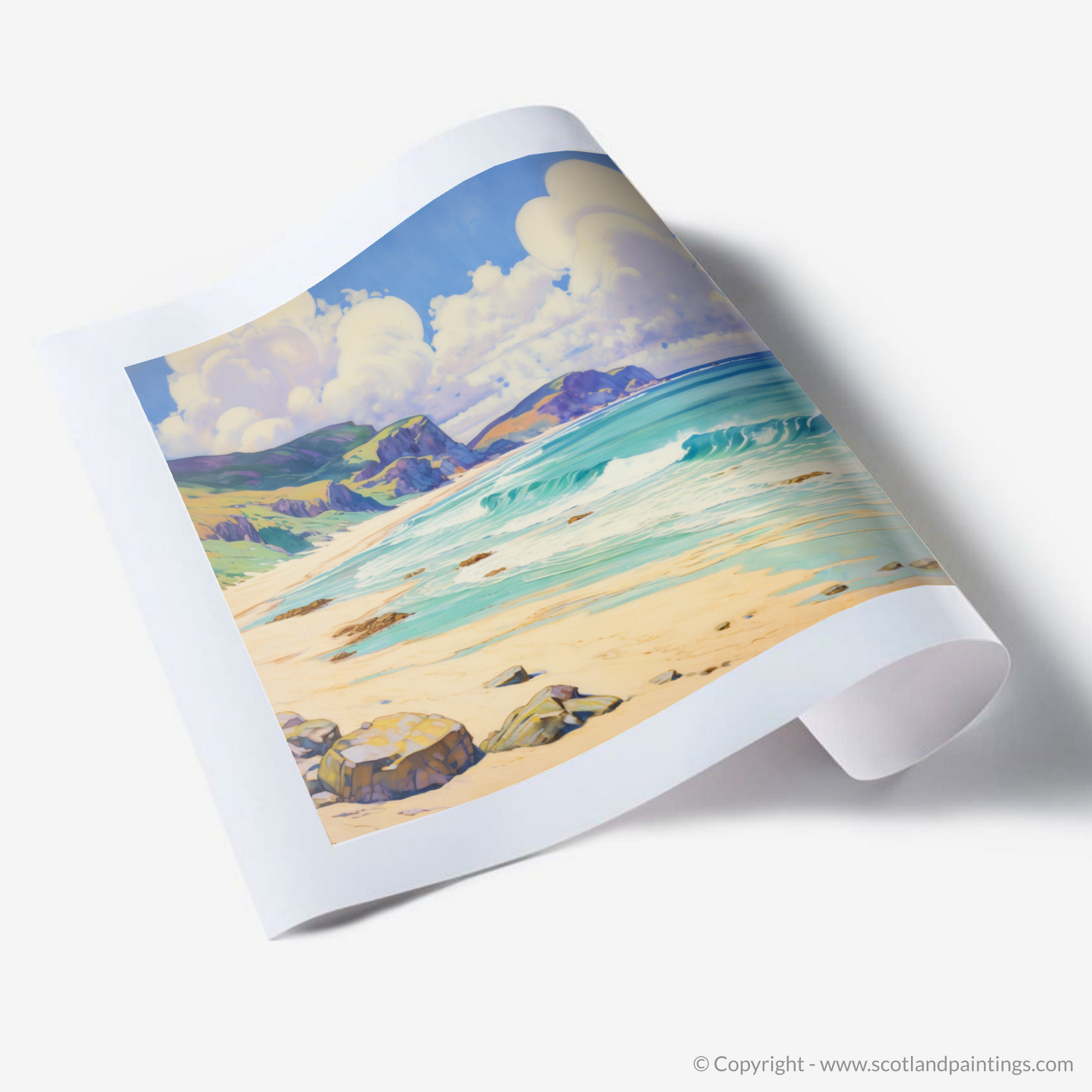 Art Print of Sandwood Bay, Sutherland in summer