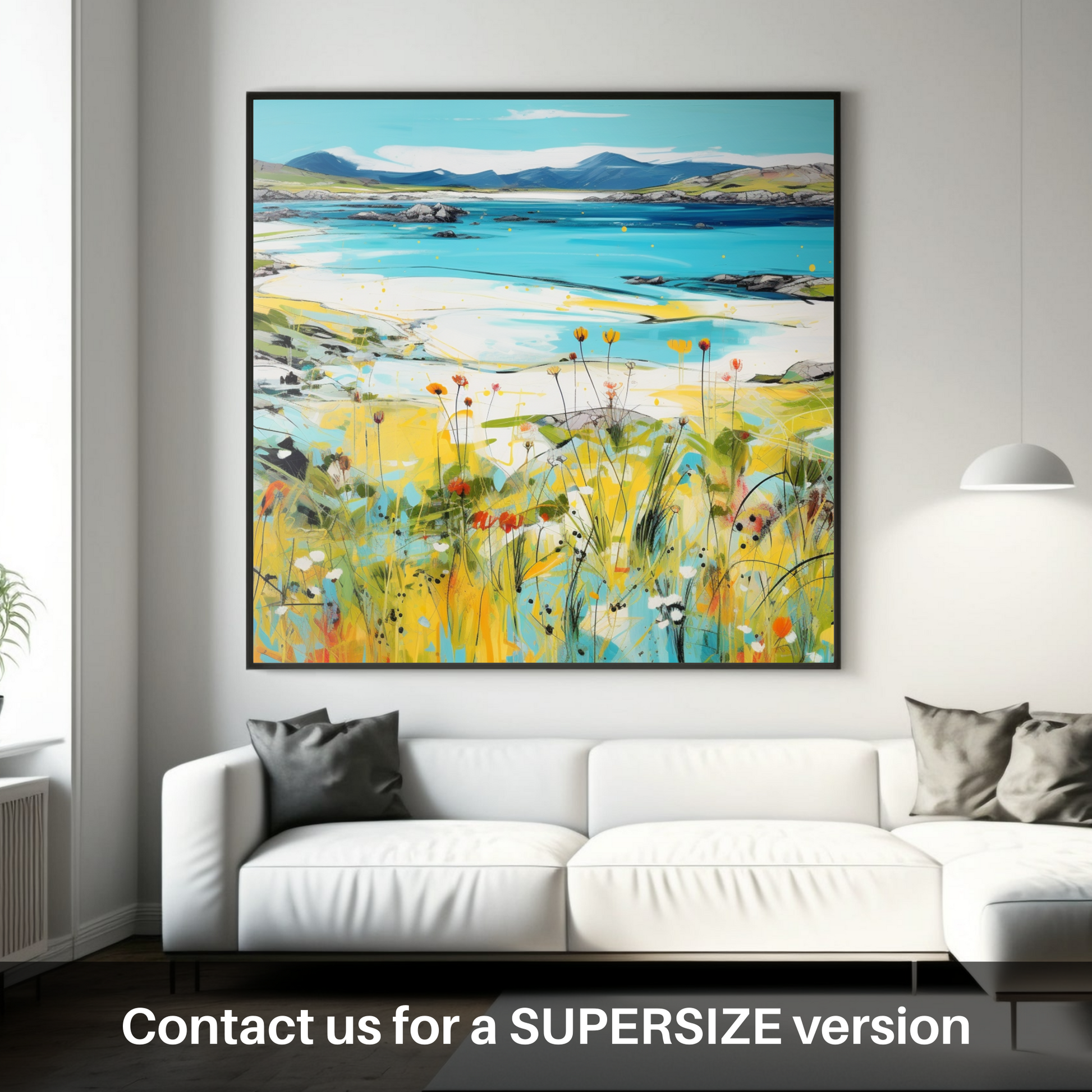 Huge supersize print of Isle of Harris, Outer Hebrides in summer