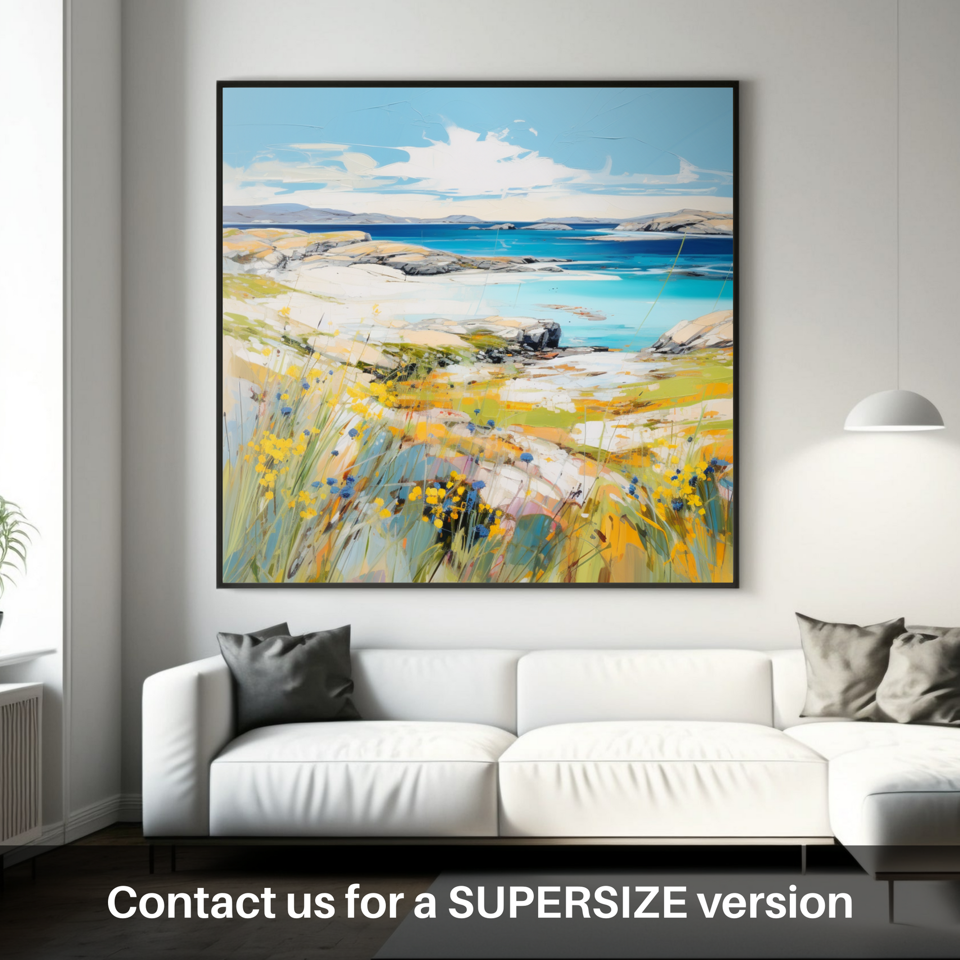 Huge supersize print of Isle of Harris, Outer Hebrides in summer