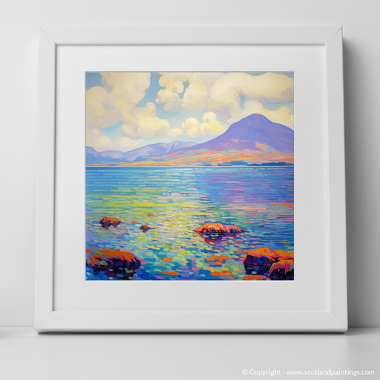 Painting and Art Print of Isle of Arran, Firth of Clyde in summer. Summer Serenity on the Isle of Arran.