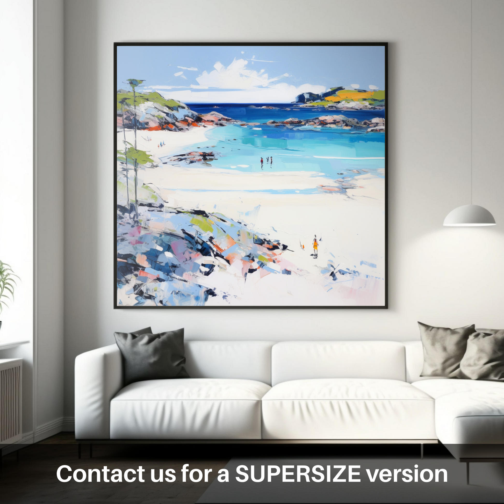 Huge supersize print of Arisaig Beach, Arisaig in summer