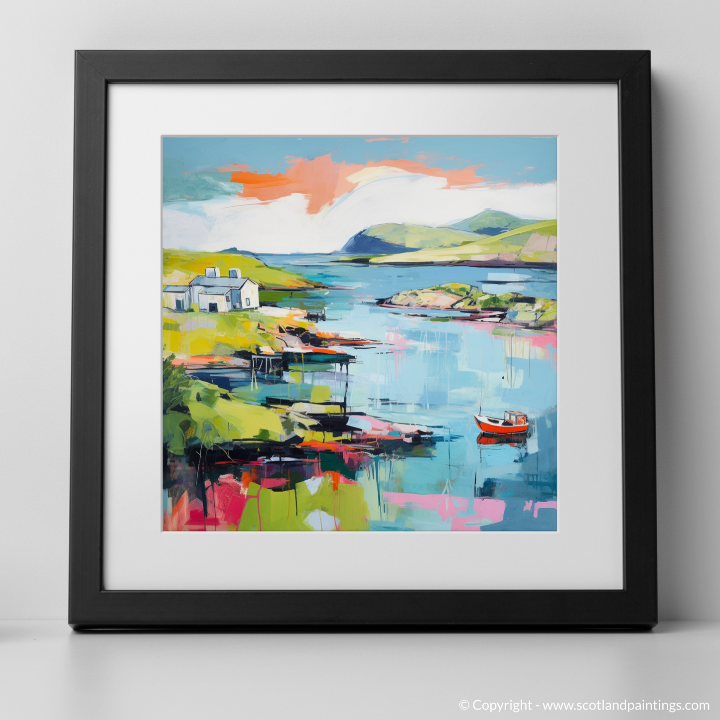 Painting and Art Print of Isle of Ulva, Inner Hebrides in summer. Summer Splendour of Isle of Ulva.