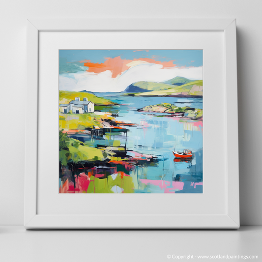 Painting and Art Print of Isle of Ulva, Inner Hebrides in summer. Summer Splendour of Isle of Ulva.