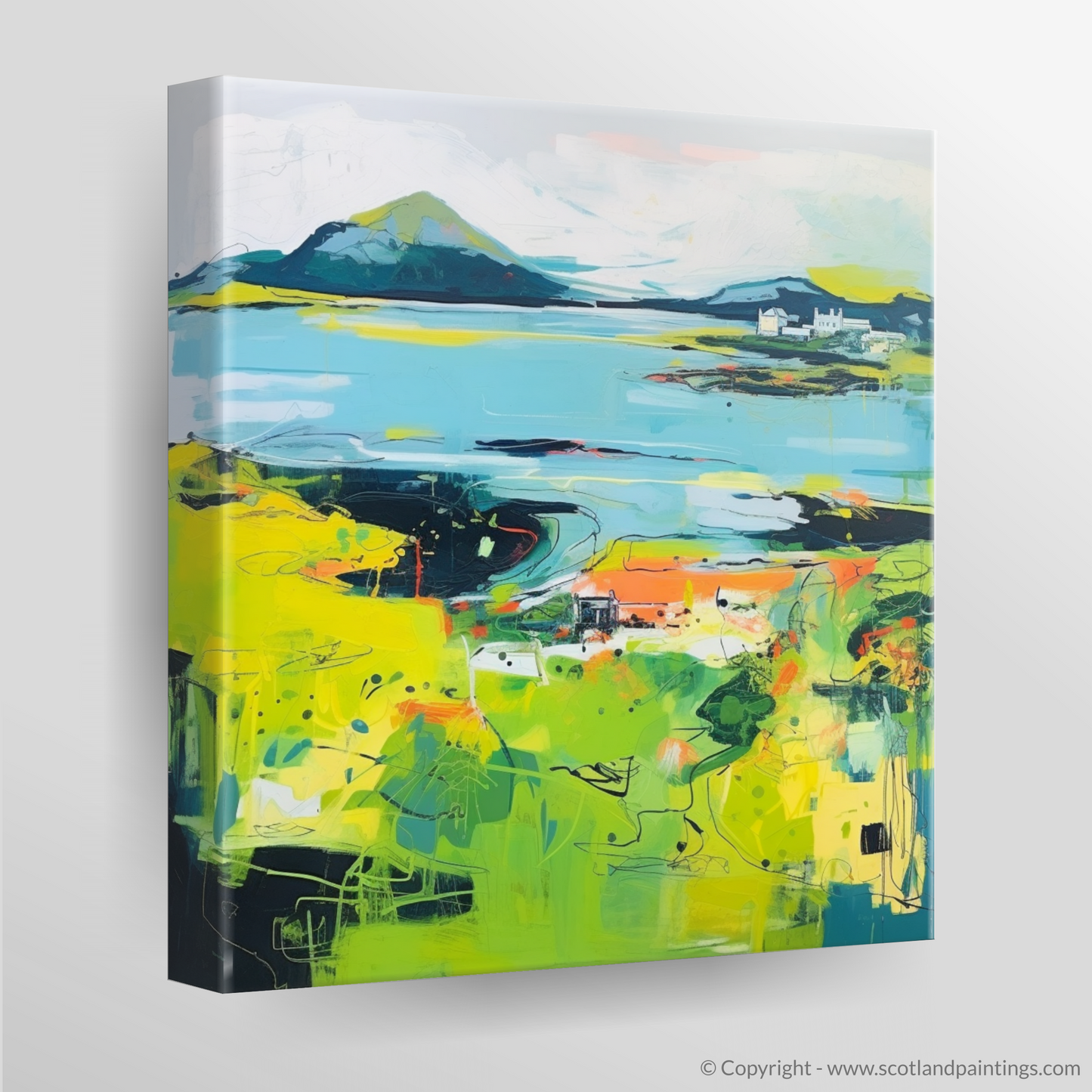 Canvas Print of Isle of Ulva, Inner Hebrides in summer