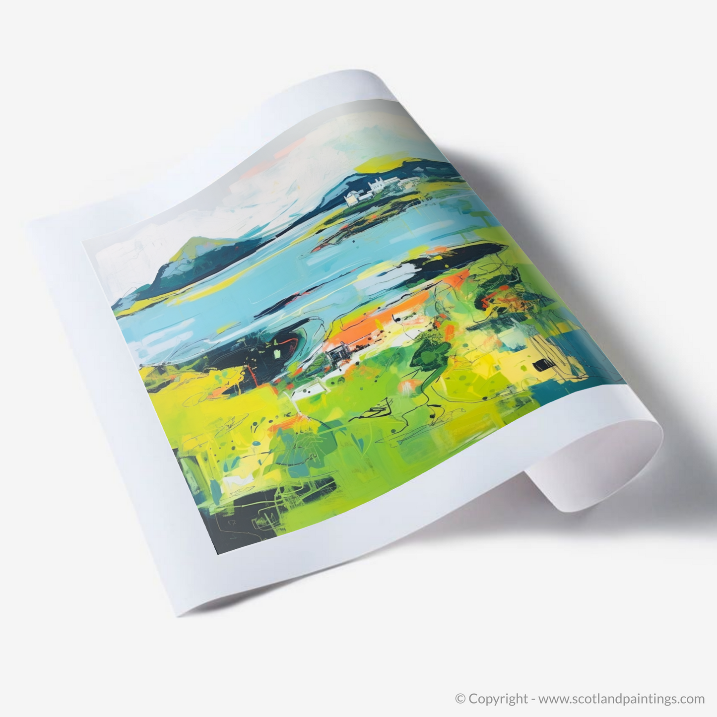 Art Print of Isle of Ulva, Inner Hebrides in summer