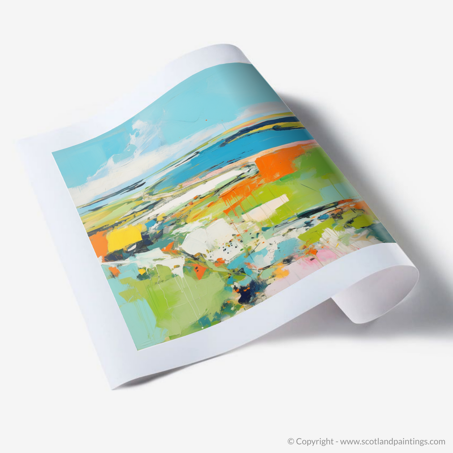 Art Print of Orkney, North of mainland Scotland in summer