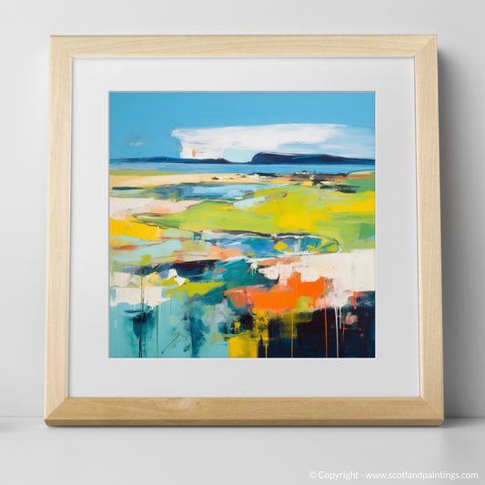 Art Print of Orkney, North of mainland Scotland in summer with a natural frame