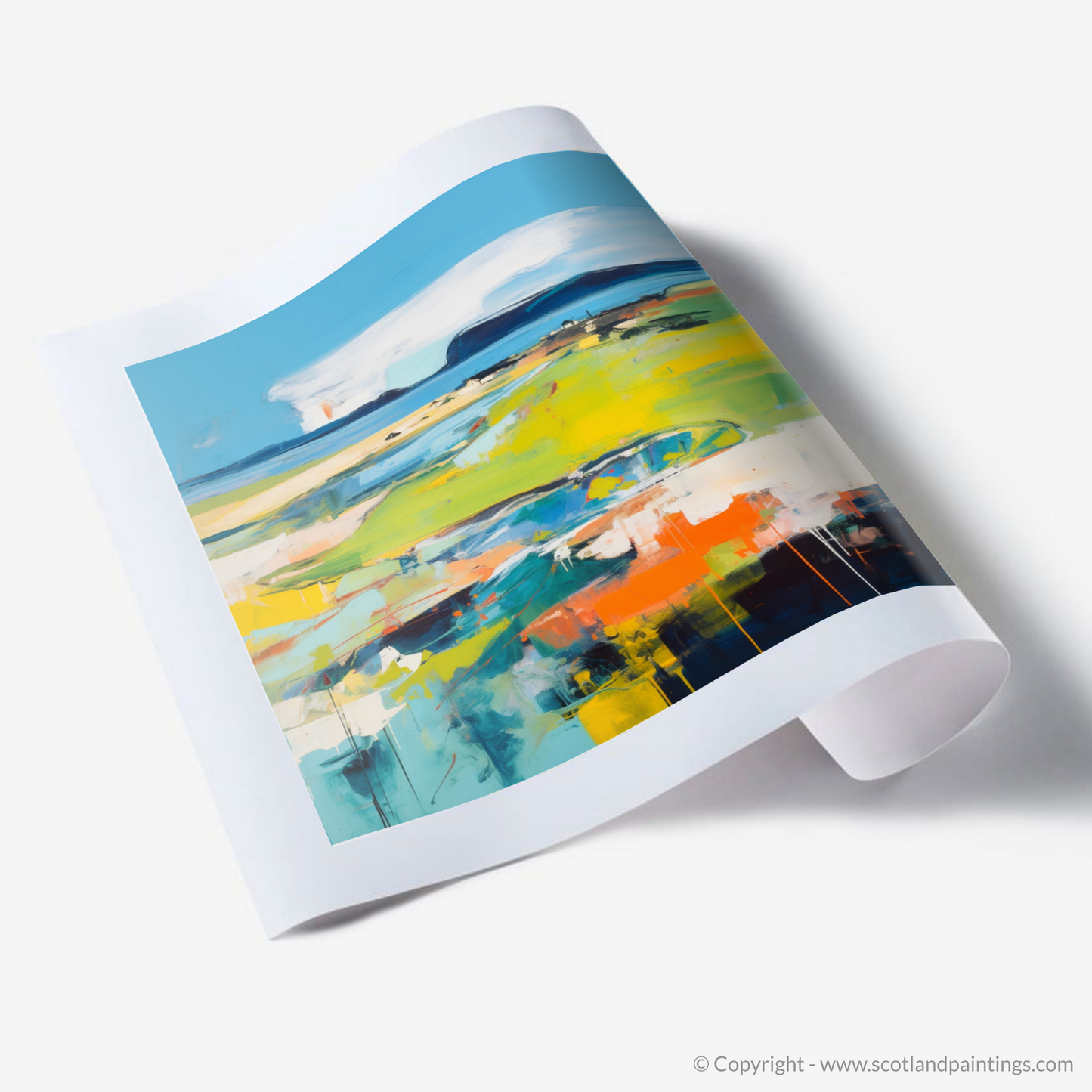 Art Print of Orkney, North of mainland Scotland in summer