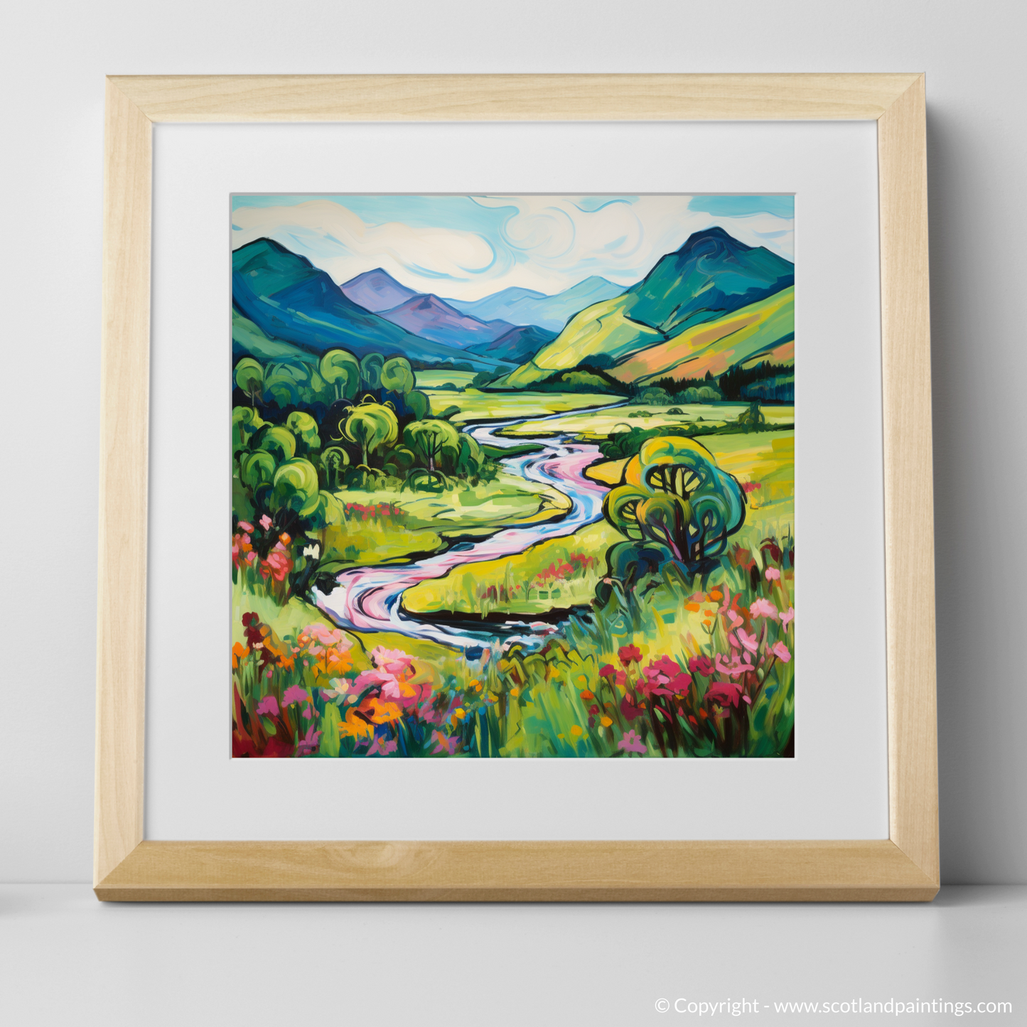 Vibrant Glen Orchy Summer: A Symphony of Fauvist Hues