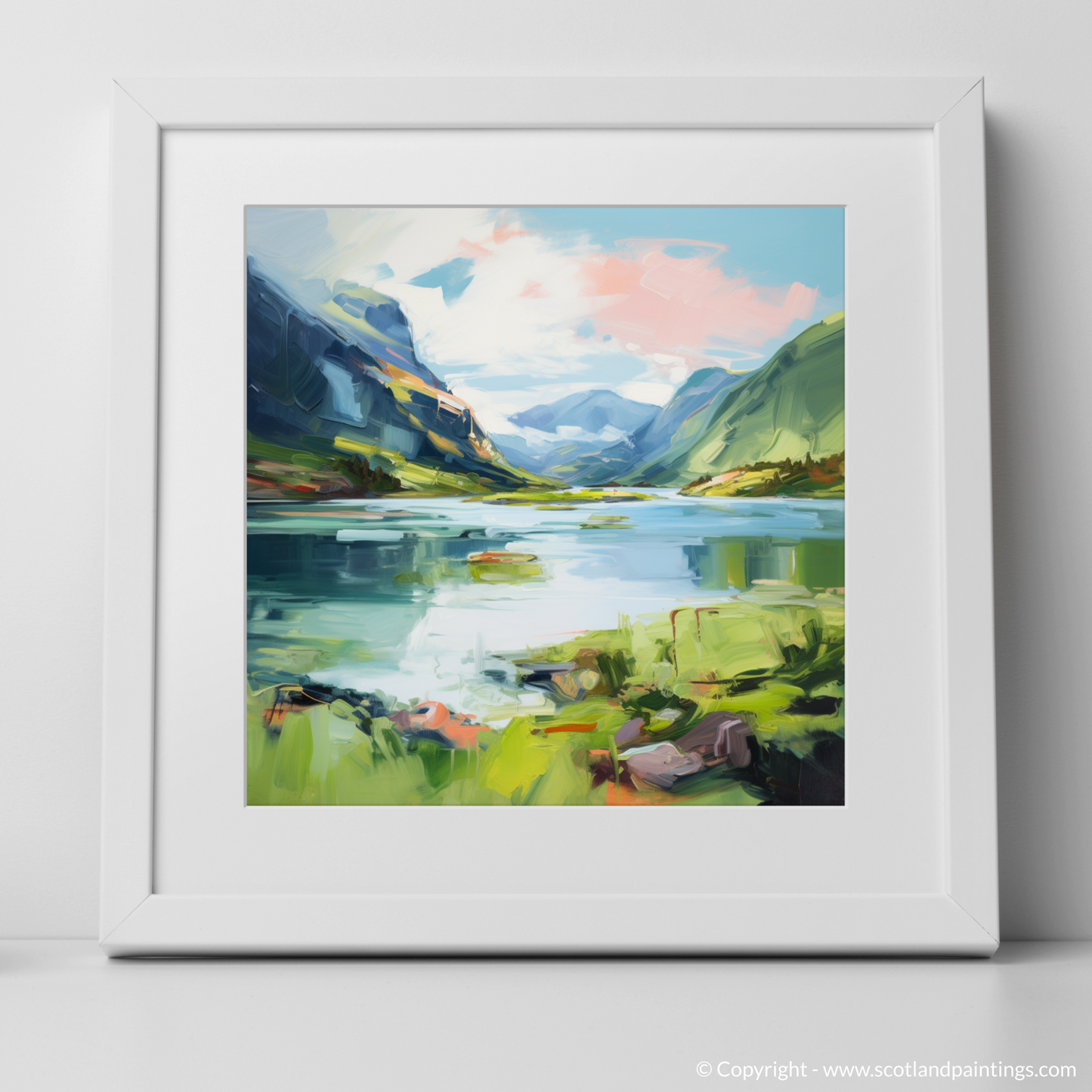 Highland Summer Serenity: Loch Shiel's Vibrant Embrace