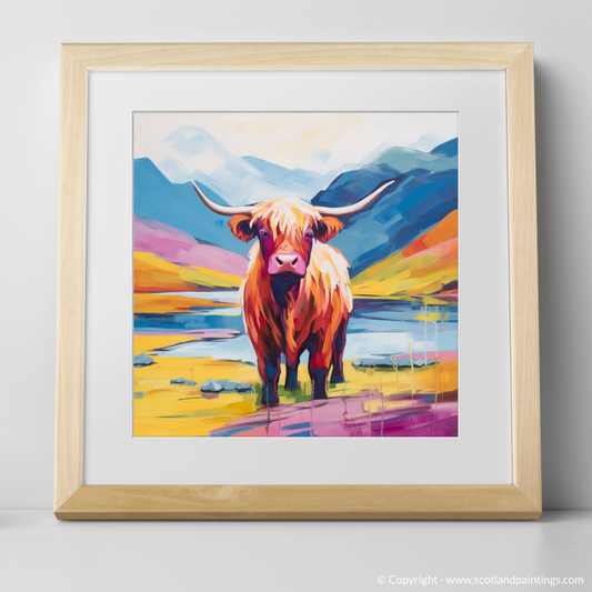 Highland Cow in Summer's Embrace