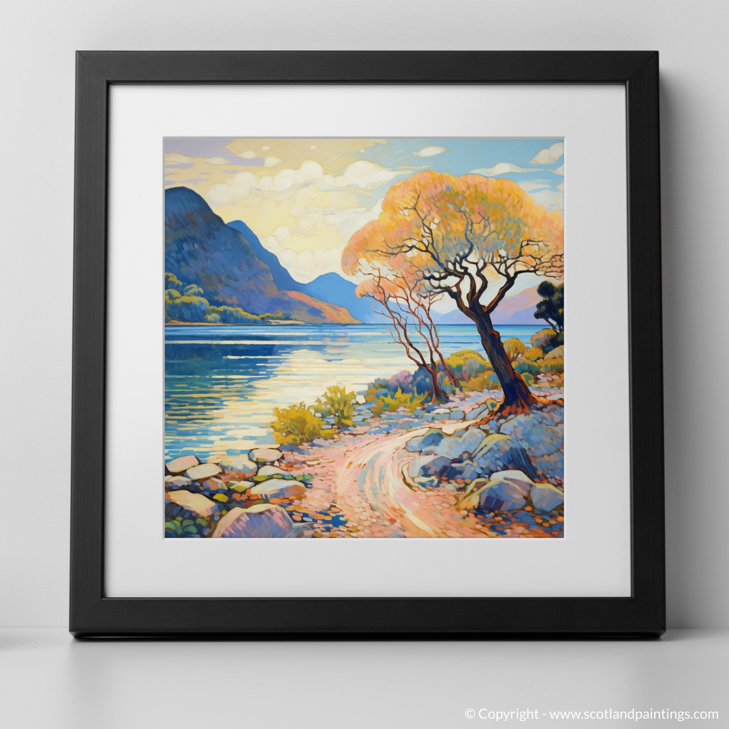 Summer Serenity at Loch Maree: An Impressionist Tribute to Wester Ross