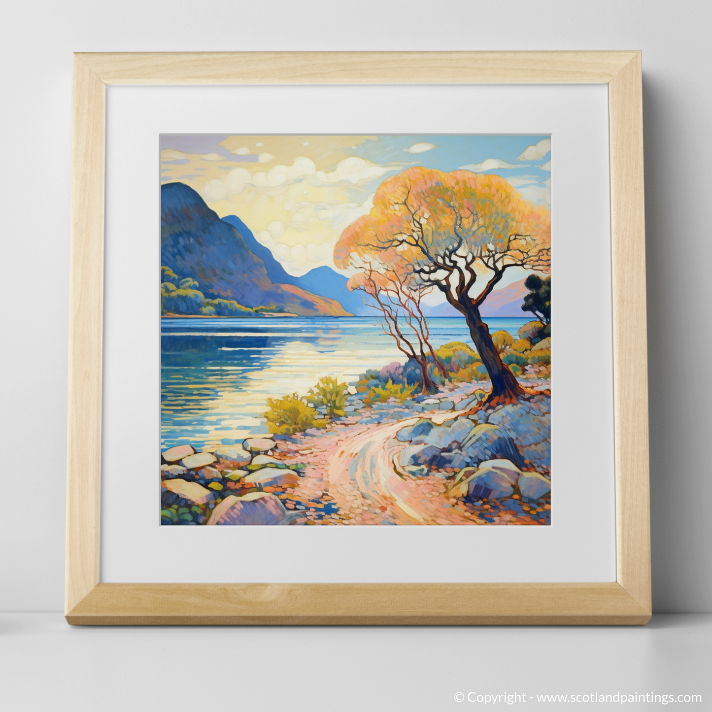 Summer Serenity at Loch Maree: An Impressionist Tribute to Wester Ross