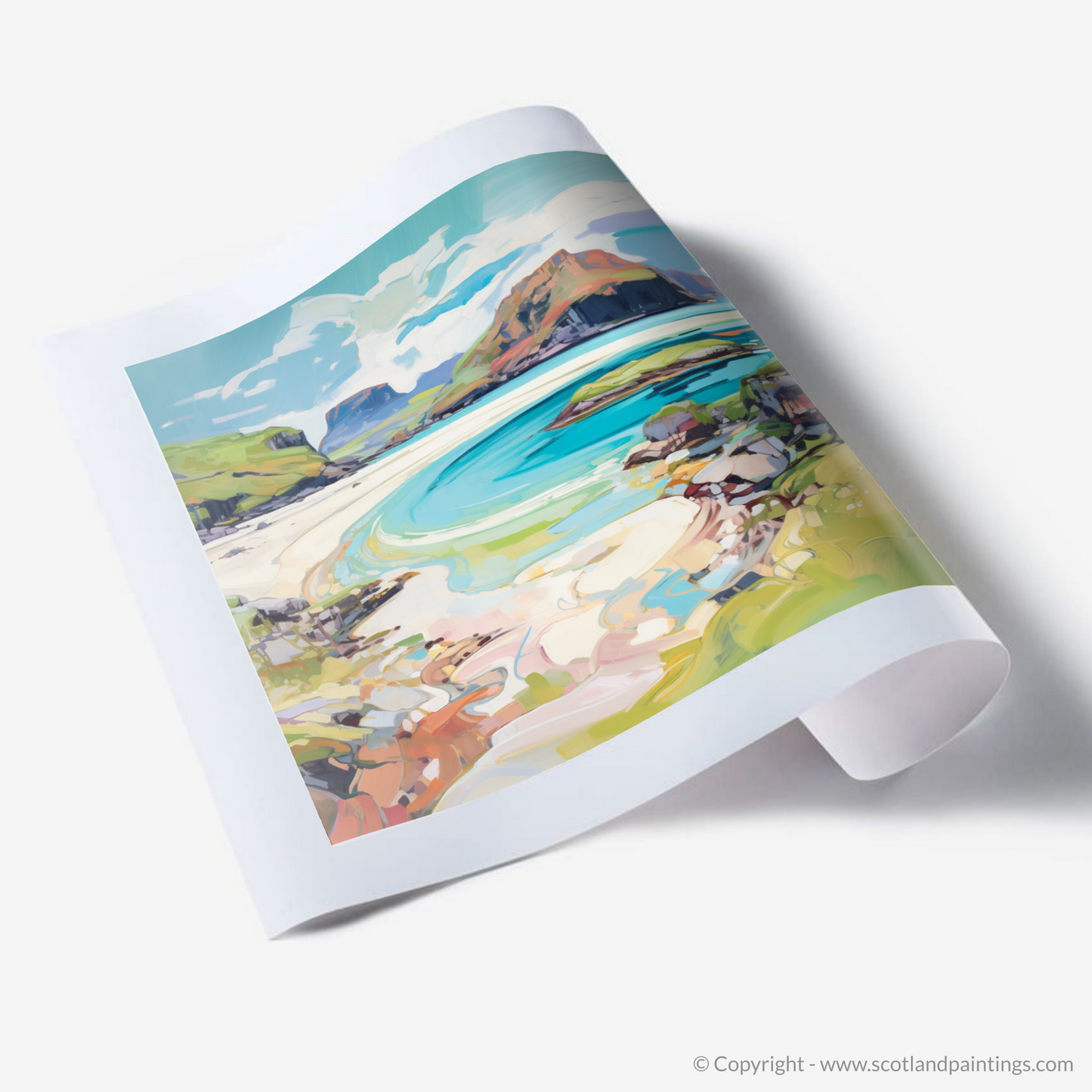 Calgary Bay Summer Vibrance: A Modern Ode to the Isle of Mull