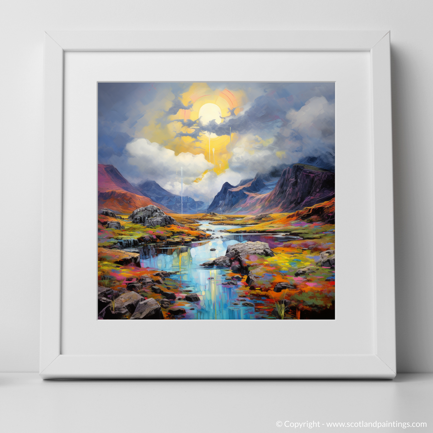 Storm Over the Fairy Pools: A Scottish Summer Impression
