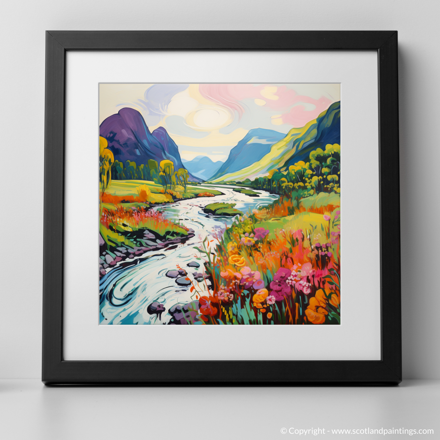 Vibrant Highland Rhapsody: River Coe in Glencoe Summer