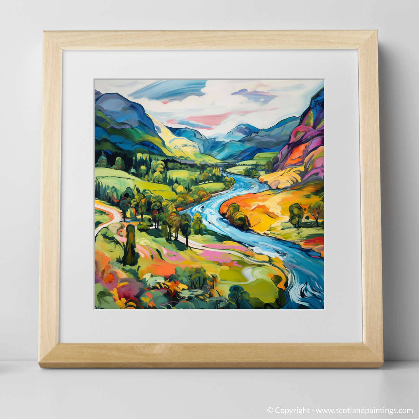 Summer Splendour in Glen Garry: A Fauvist Highland Reverie