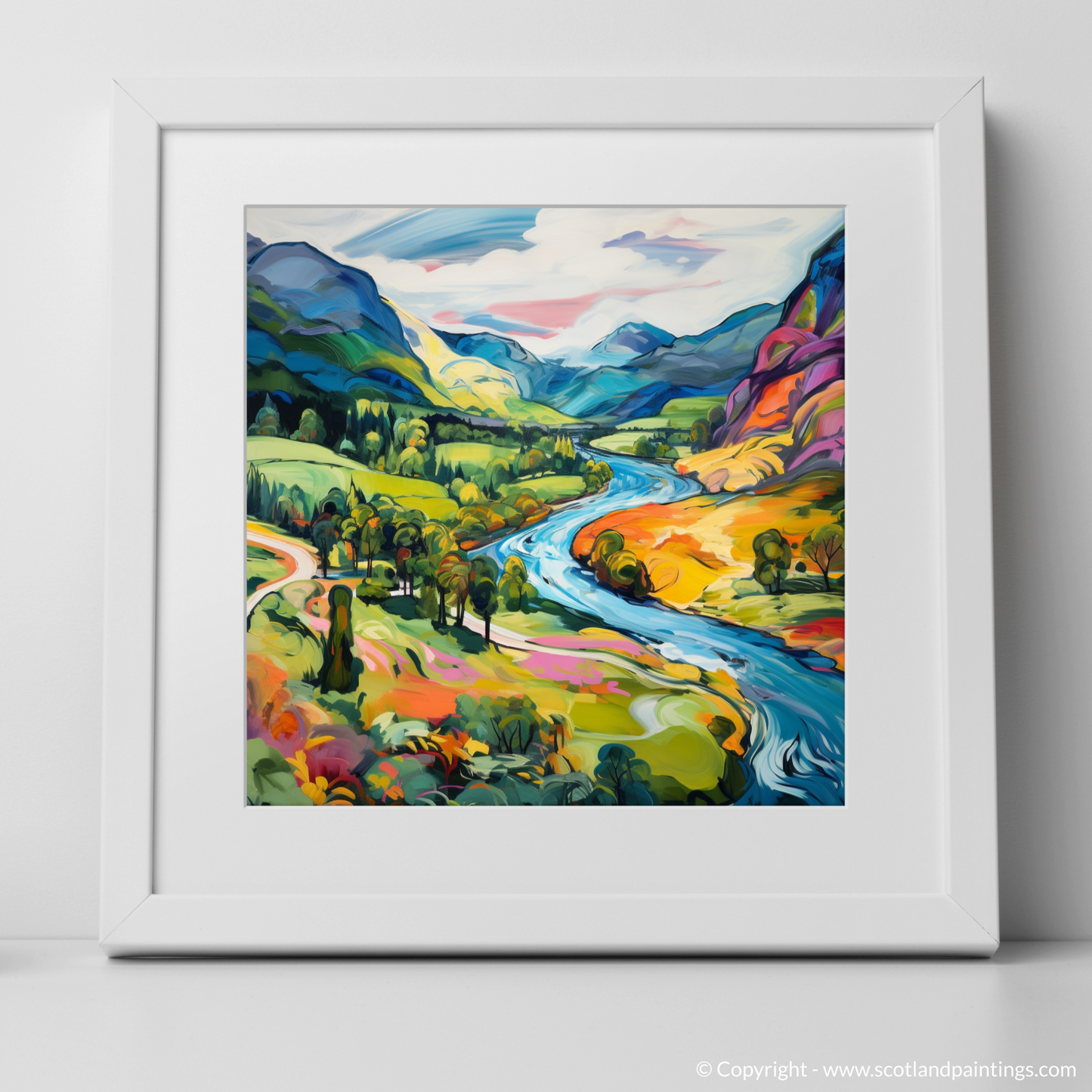 Summer Splendour in Glen Garry: A Fauvist Highland Reverie