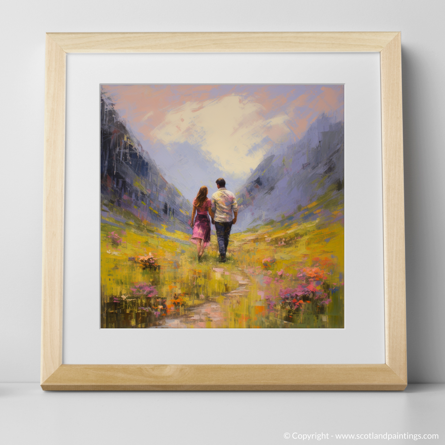 Romantic Highland Stroll in Summer's Embrace