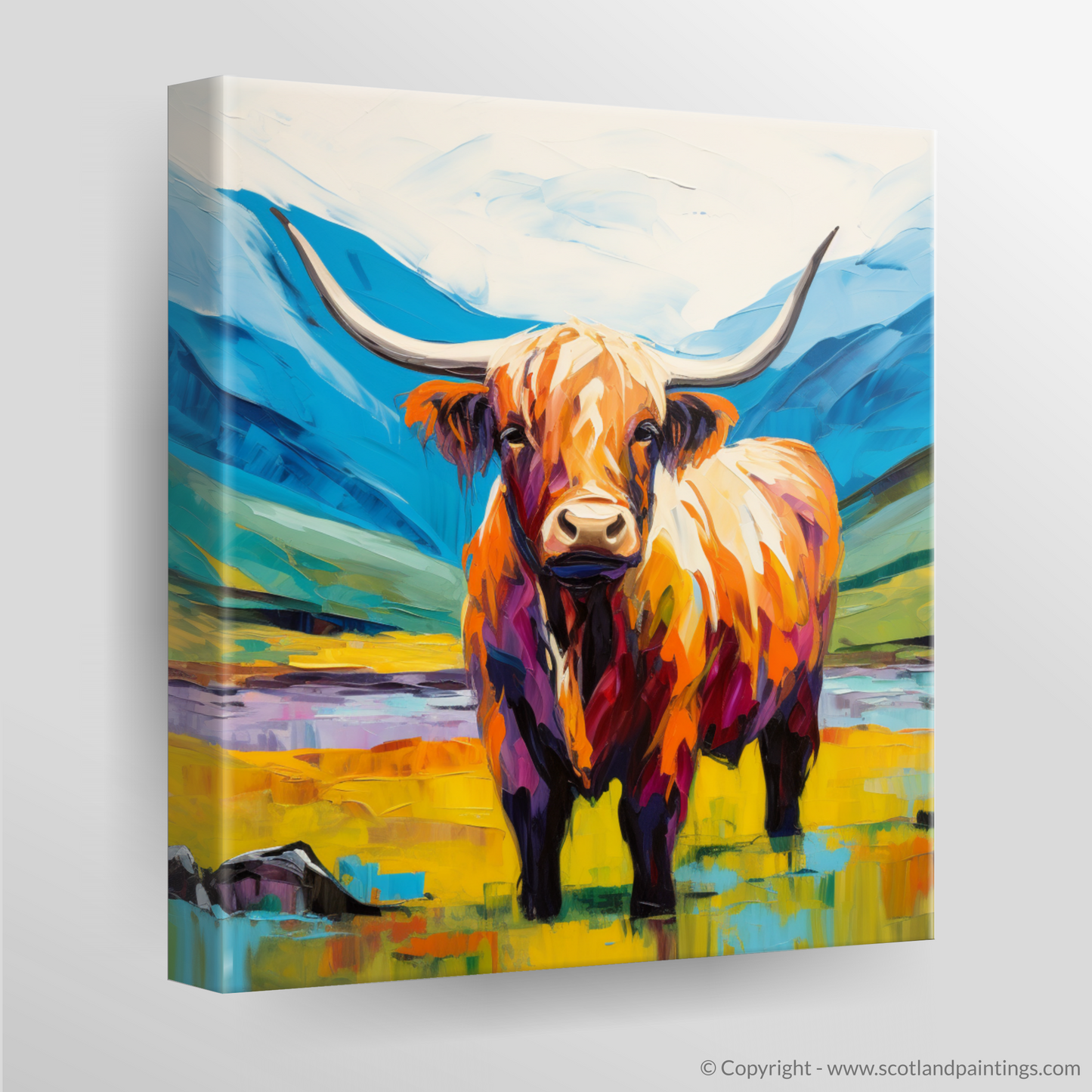 Highland Cow in Summer Splendour