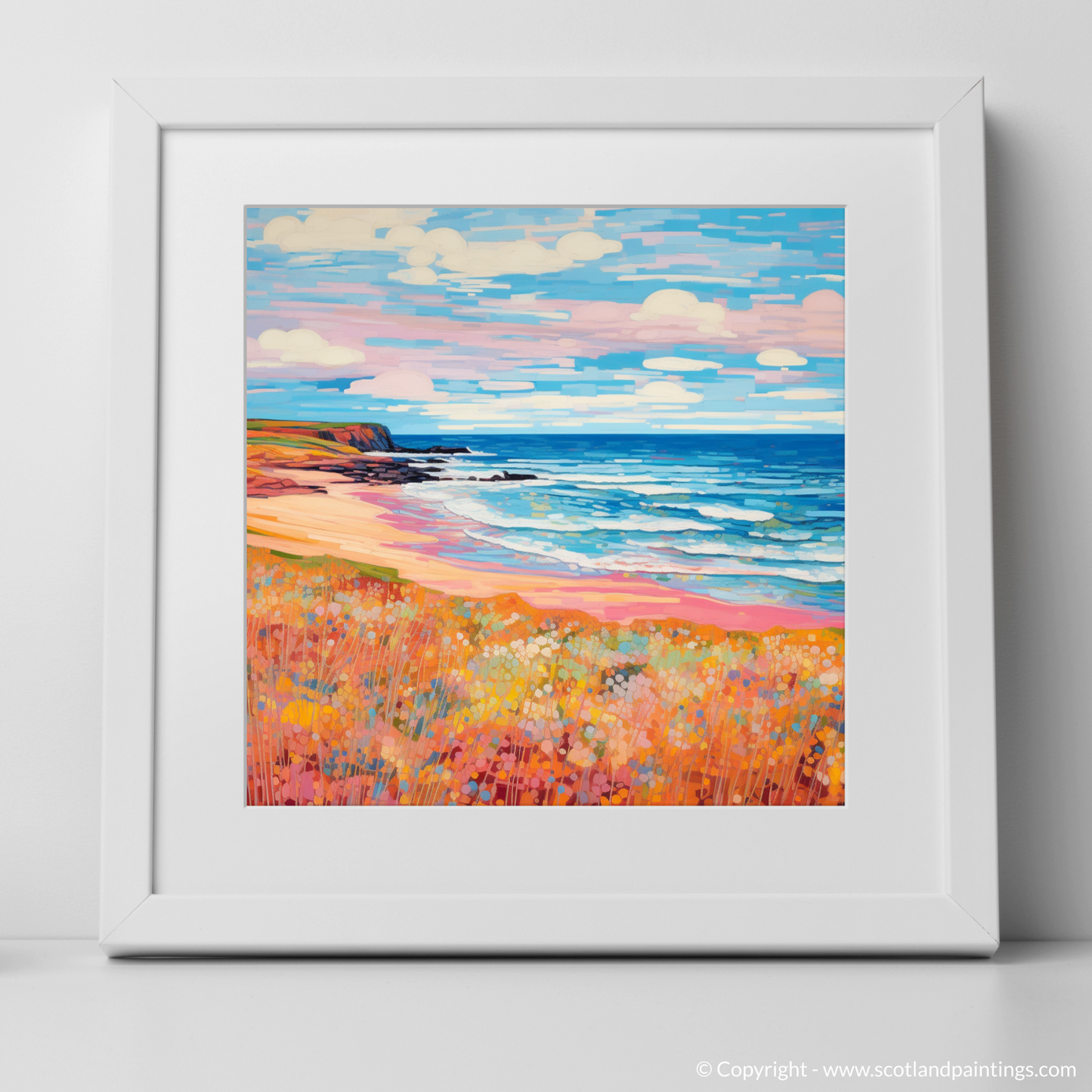 Summer Rhapsody: An Abstract Ode to Lunan Bay