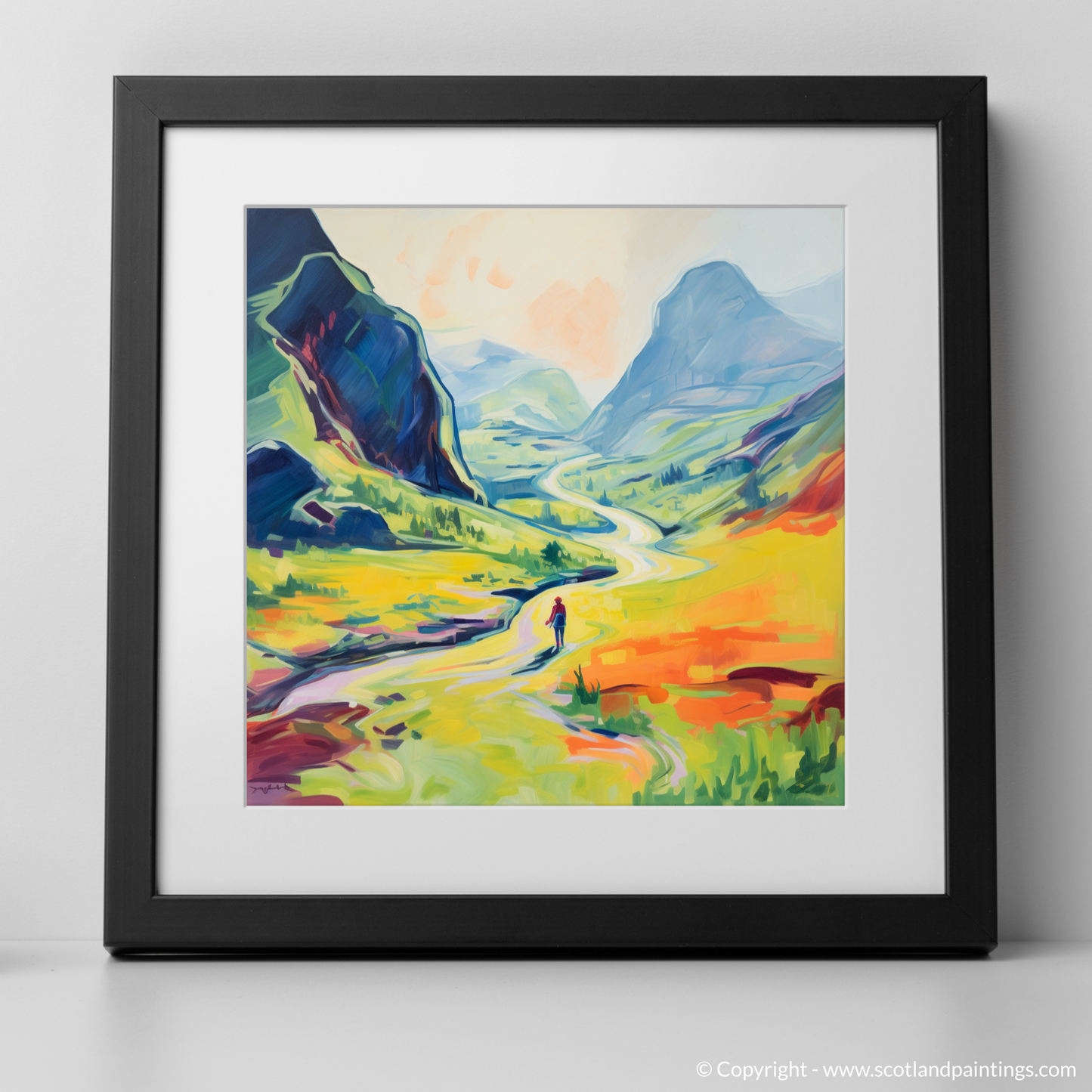 Summer Solitude in Glencoe: A Fauvist Ode to Scotland's Untamed Beauty