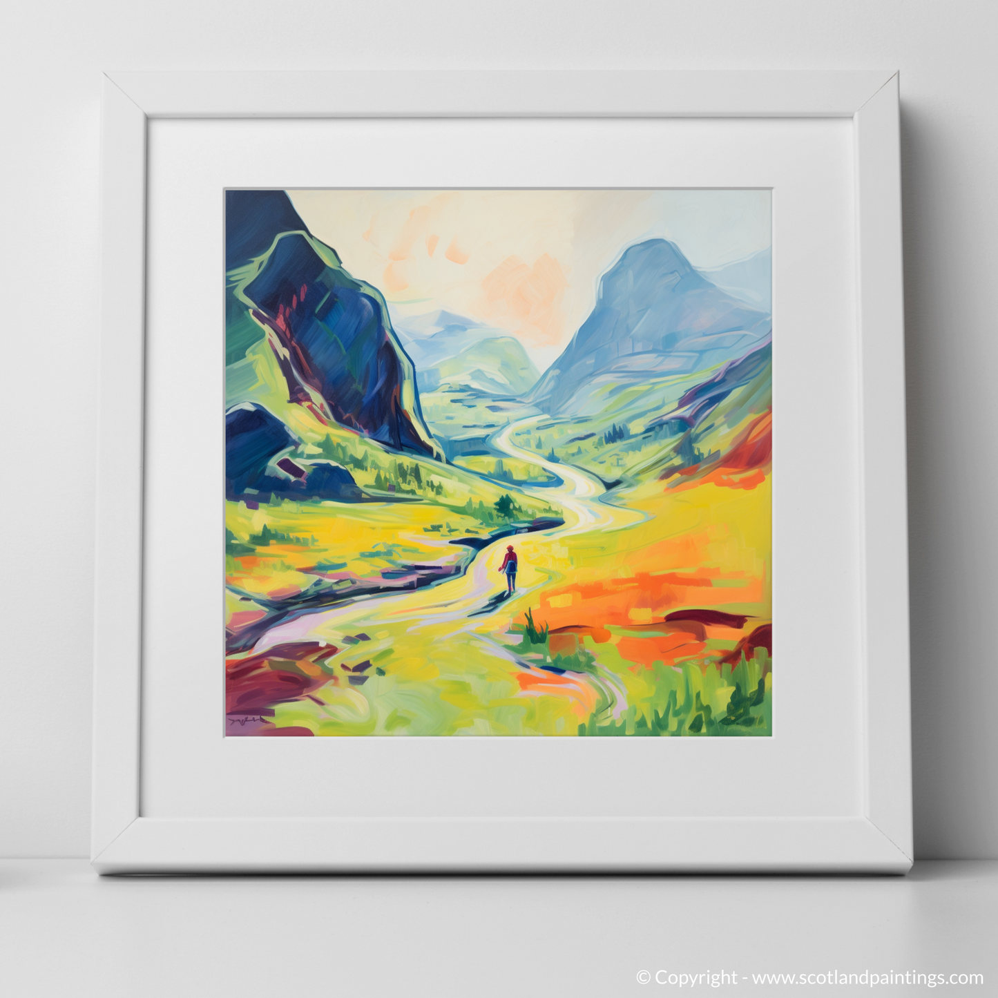 Summer Solitude in Glencoe: A Fauvist Ode to Scotland's Untamed Beauty