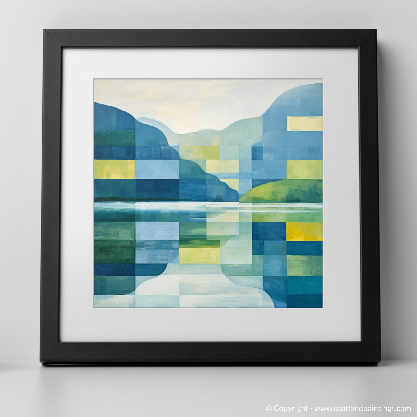 Summer Serenity at Loch Ness: An Abstract Highland Tapestry