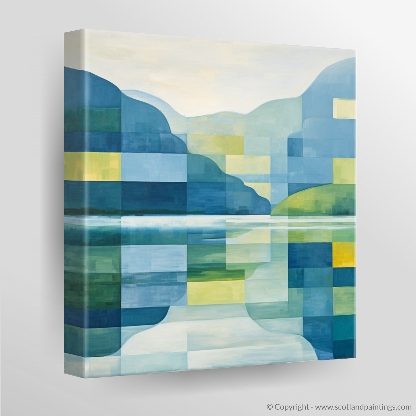 Summer Serenity at Loch Ness: An Abstract Highland Tapestry