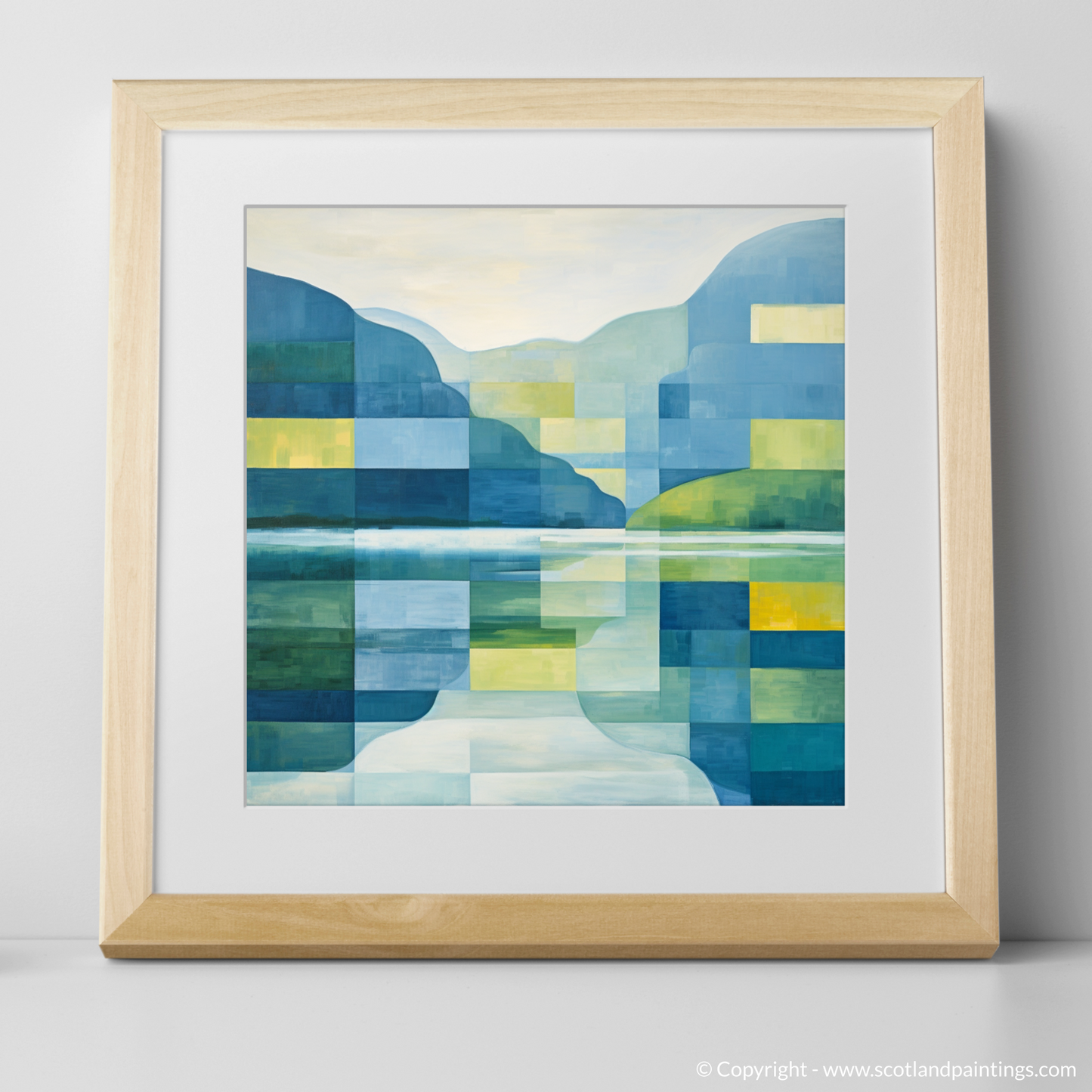 Summer Serenity at Loch Ness: An Abstract Highland Tapestry