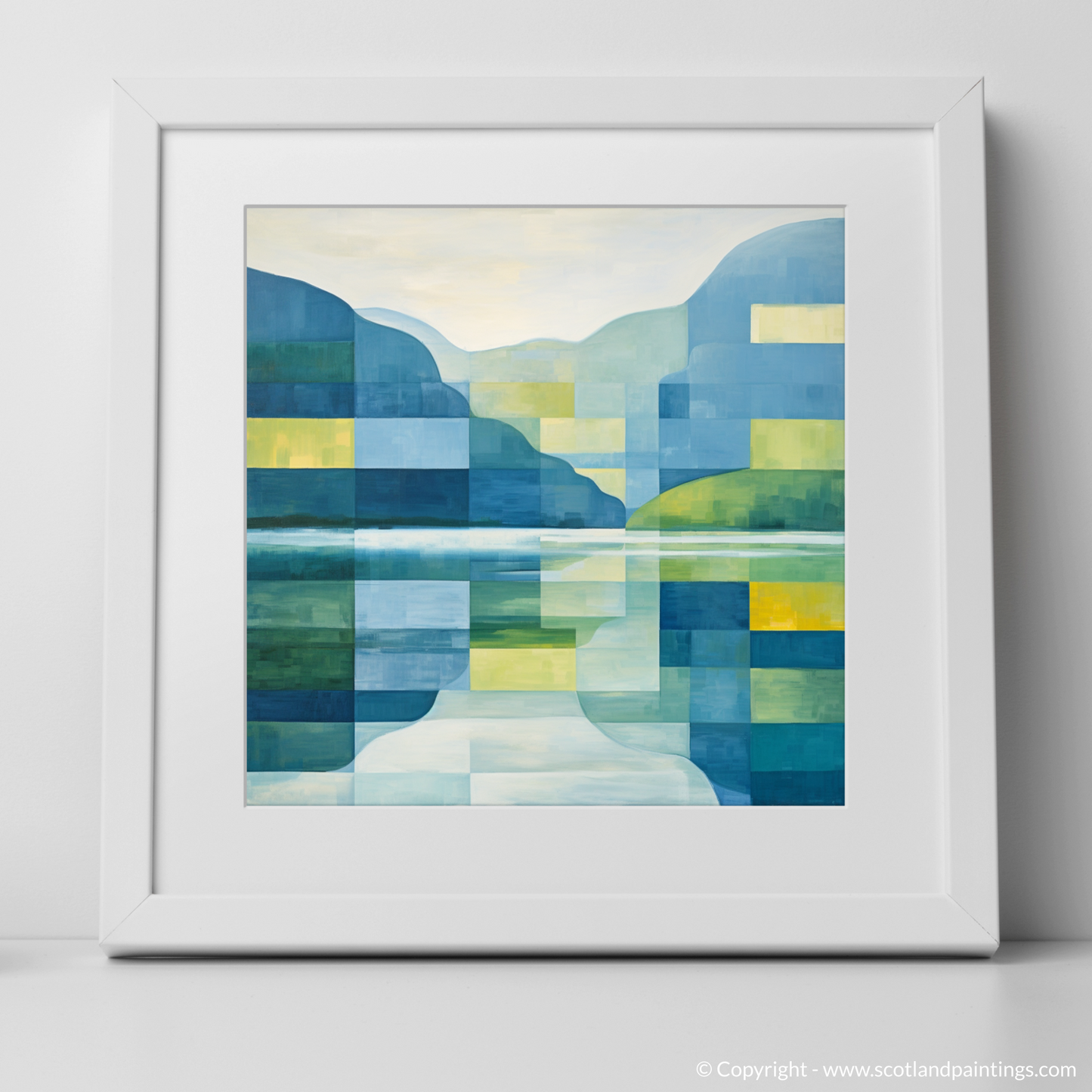 Summer Serenity at Loch Ness: An Abstract Highland Tapestry