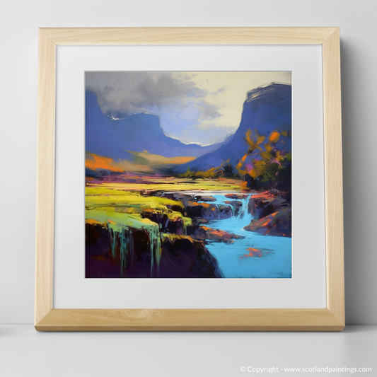 Storm over Skye's Fairy Pools: An Expressionist Ode to Scotland's Summer Majesty