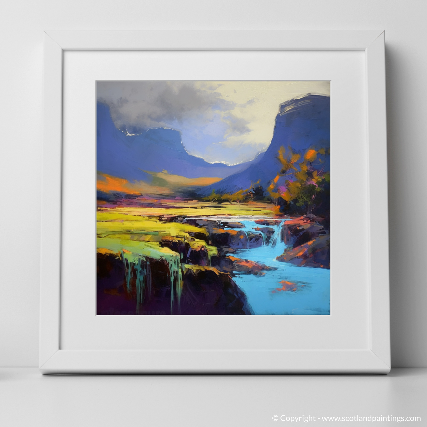 Storm over Skye's Fairy Pools: An Expressionist Ode to Scotland's Summer Majesty