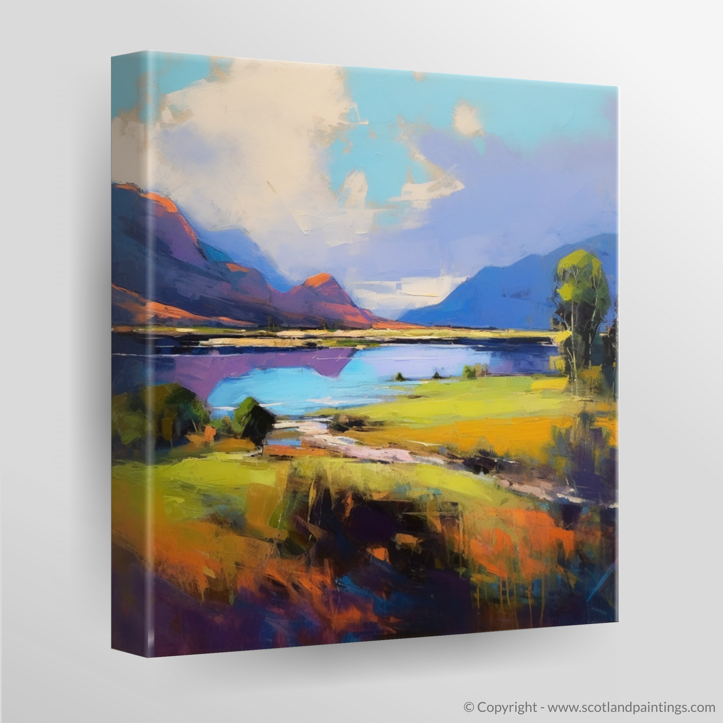 Highland Summer Vivacity: An Expressionist Journey Through Loch Shiel