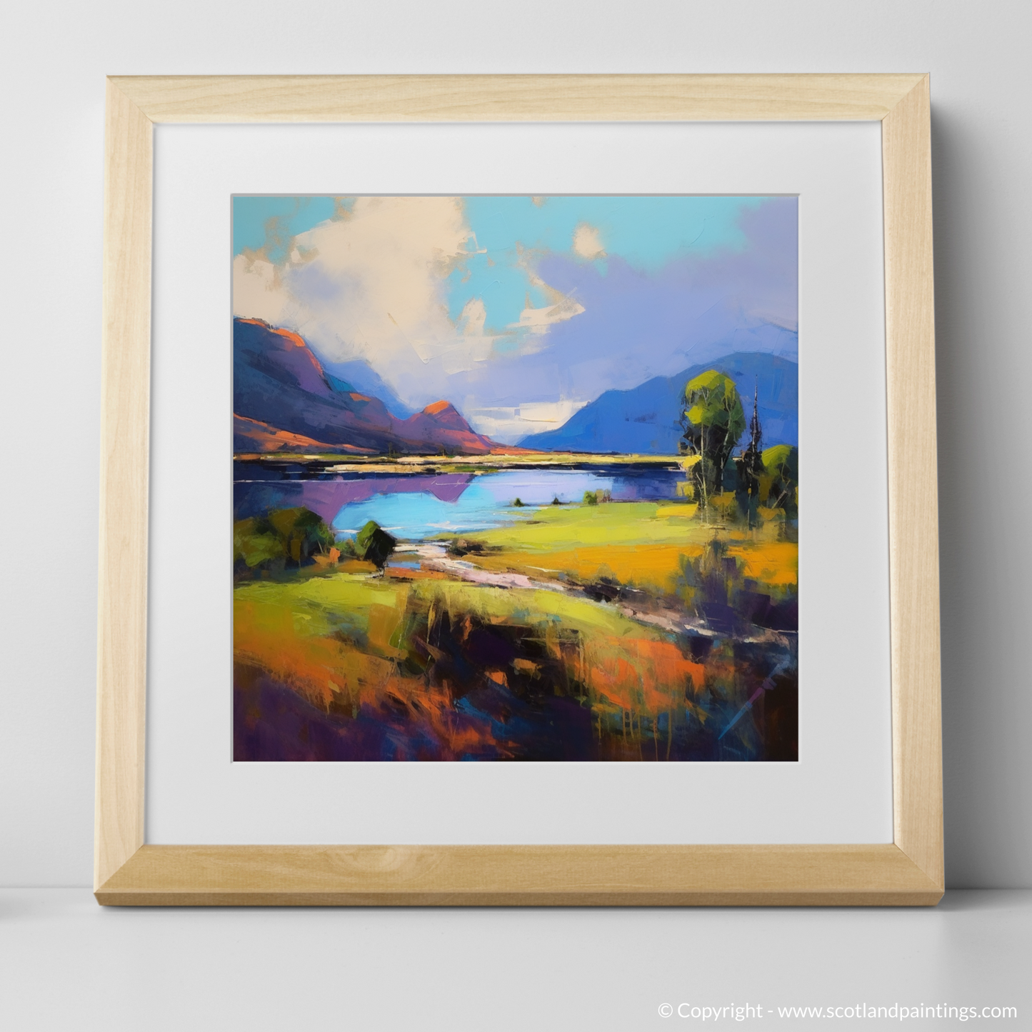 Highland Summer Vivacity: An Expressionist Journey Through Loch Shiel