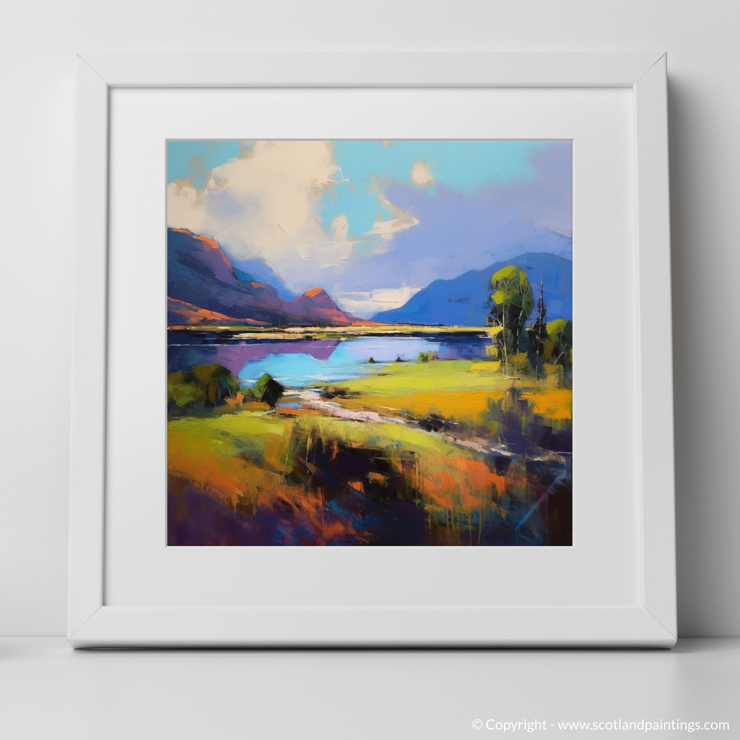 Highland Summer Vivacity: An Expressionist Journey Through Loch Shiel