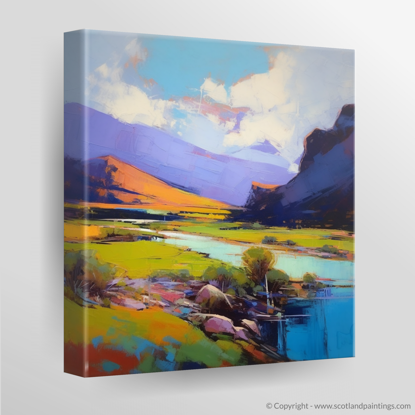 Summer Embrace of Glen Shiel: An Expressionist Ode to the Highlands
