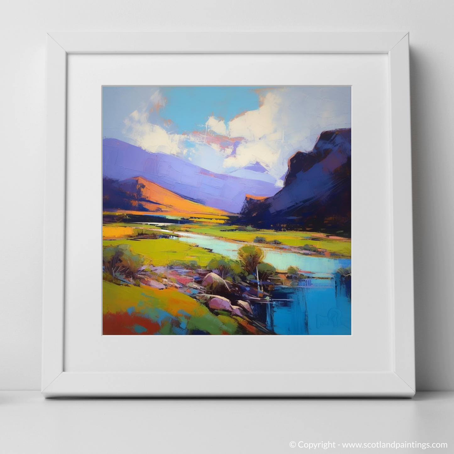 Summer Embrace of Glen Shiel: An Expressionist Ode to the Highlands