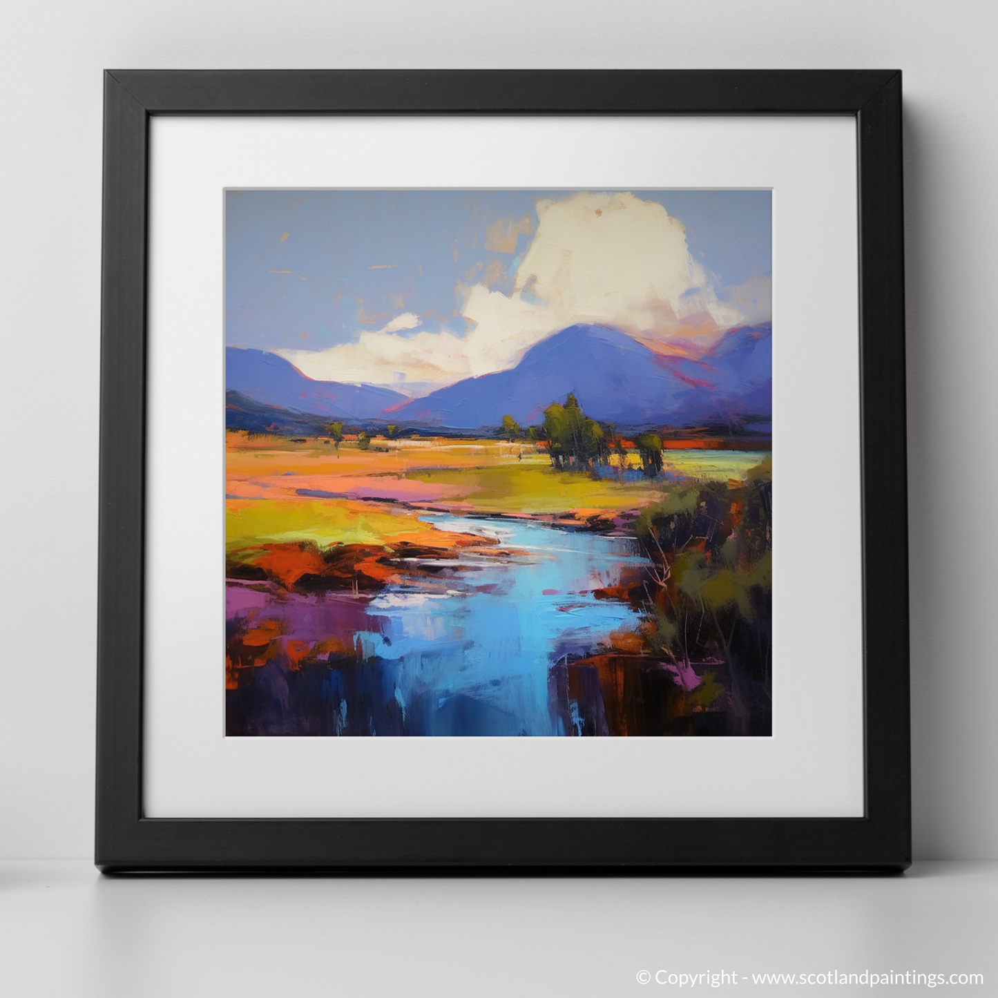 Summer's Embrace: An Expressionist Journey Along the River Spean