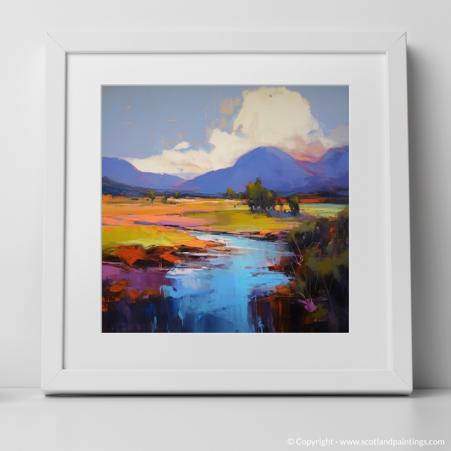 Summer's Embrace: An Expressionist Journey Along the River Spean