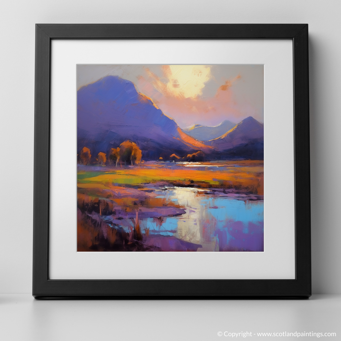 Serpentine Sunset: An Expressionist Tribute to Glencoe's Golden Hour