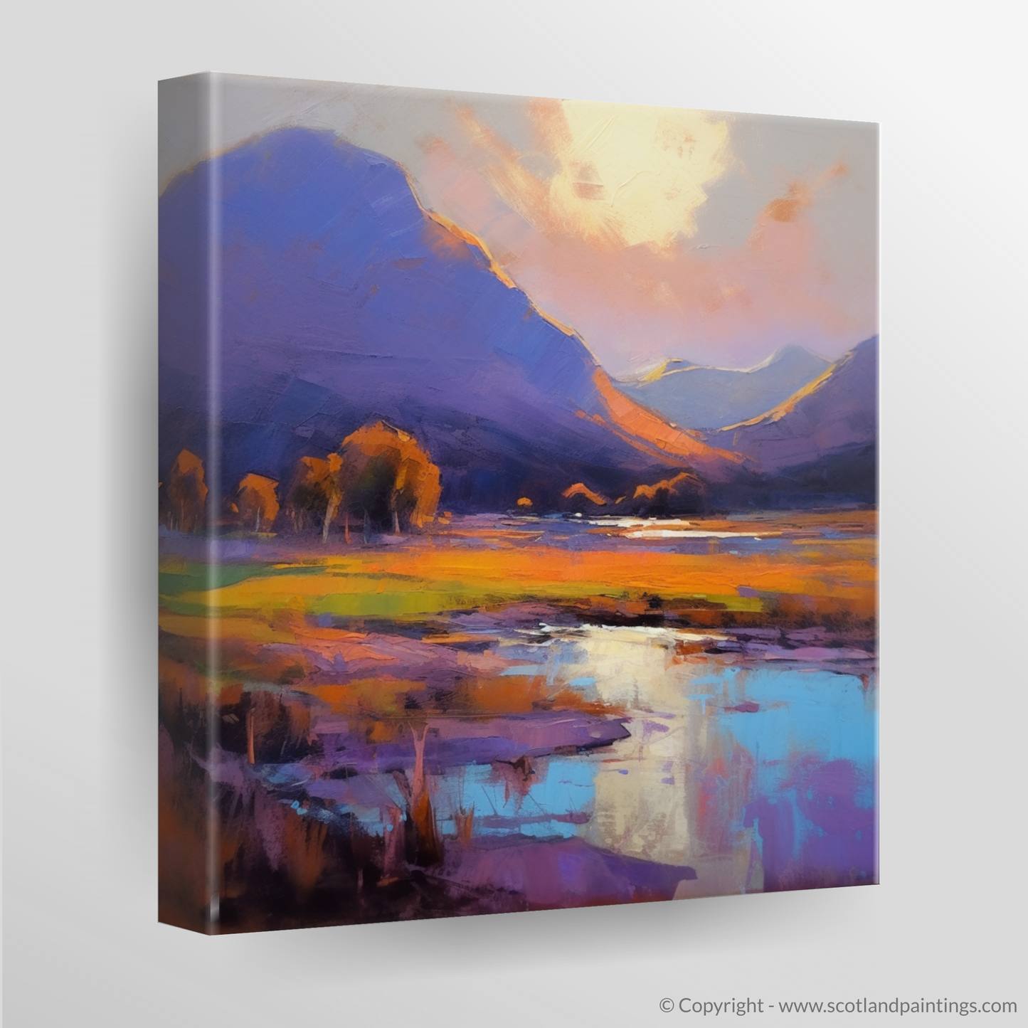 Serpentine Sunset: An Expressionist Tribute to Glencoe's Golden Hour