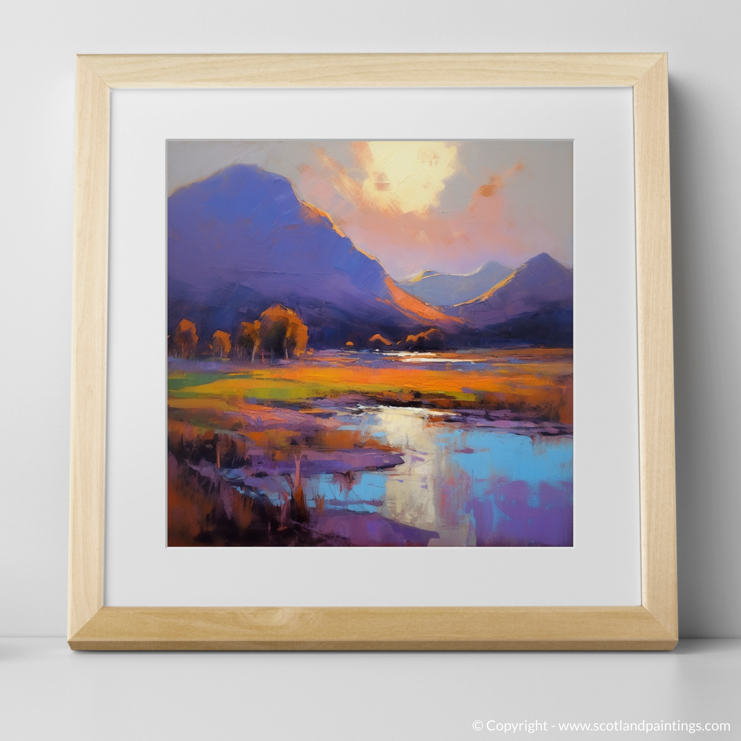 Serpentine Sunset: An Expressionist Tribute to Glencoe's Golden Hour