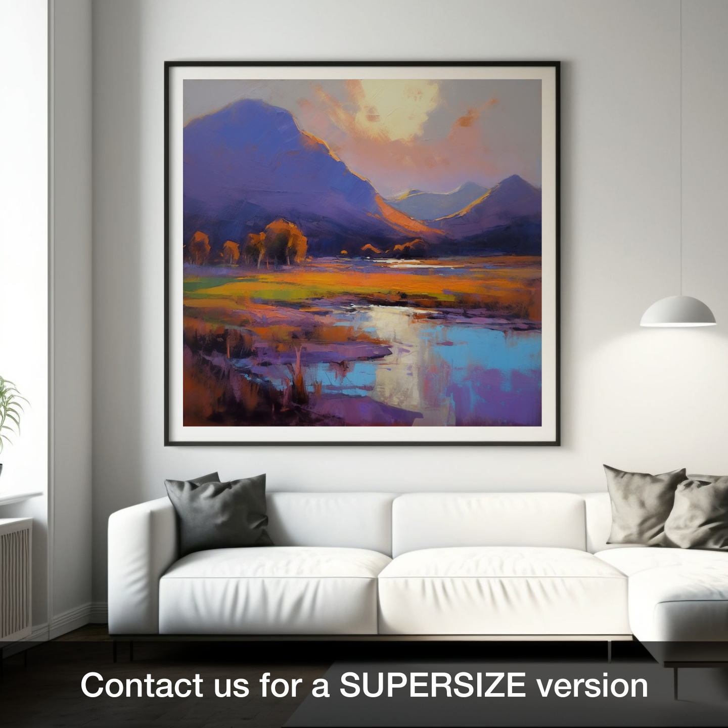 Serpentine Sunset: An Expressionist Tribute to Glencoe's Golden Hour