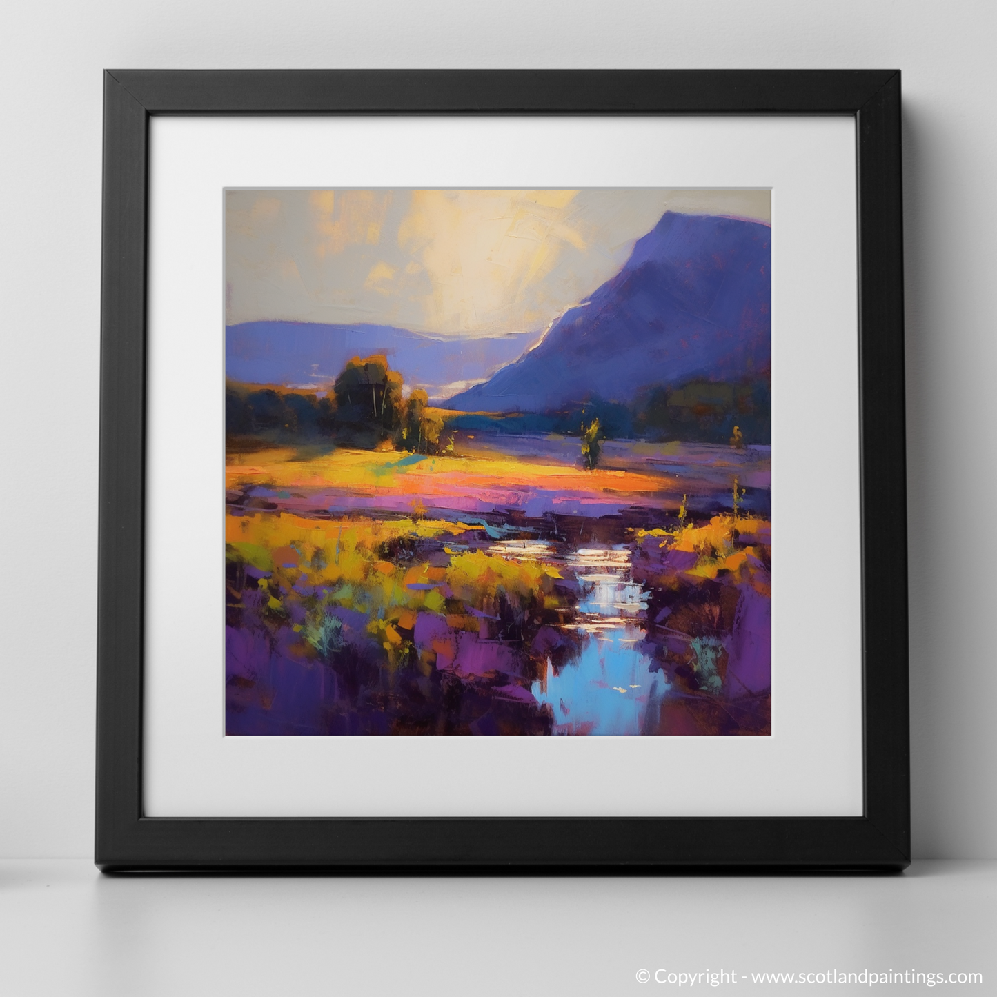 Golden Hour Glow in Glencoe: An Expressionist Ode to Nature's Beauty