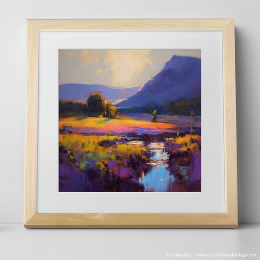 Golden Hour Glow in Glencoe: An Expressionist Ode to Nature's Beauty