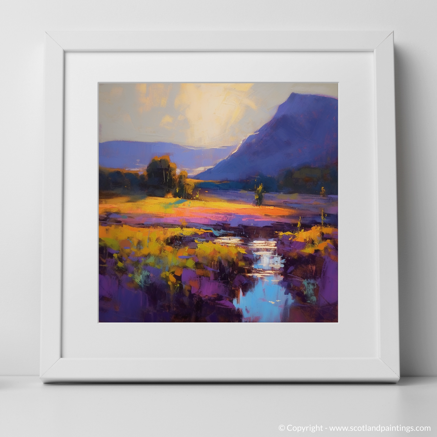 Golden Hour Glow in Glencoe: An Expressionist Ode to Nature's Beauty