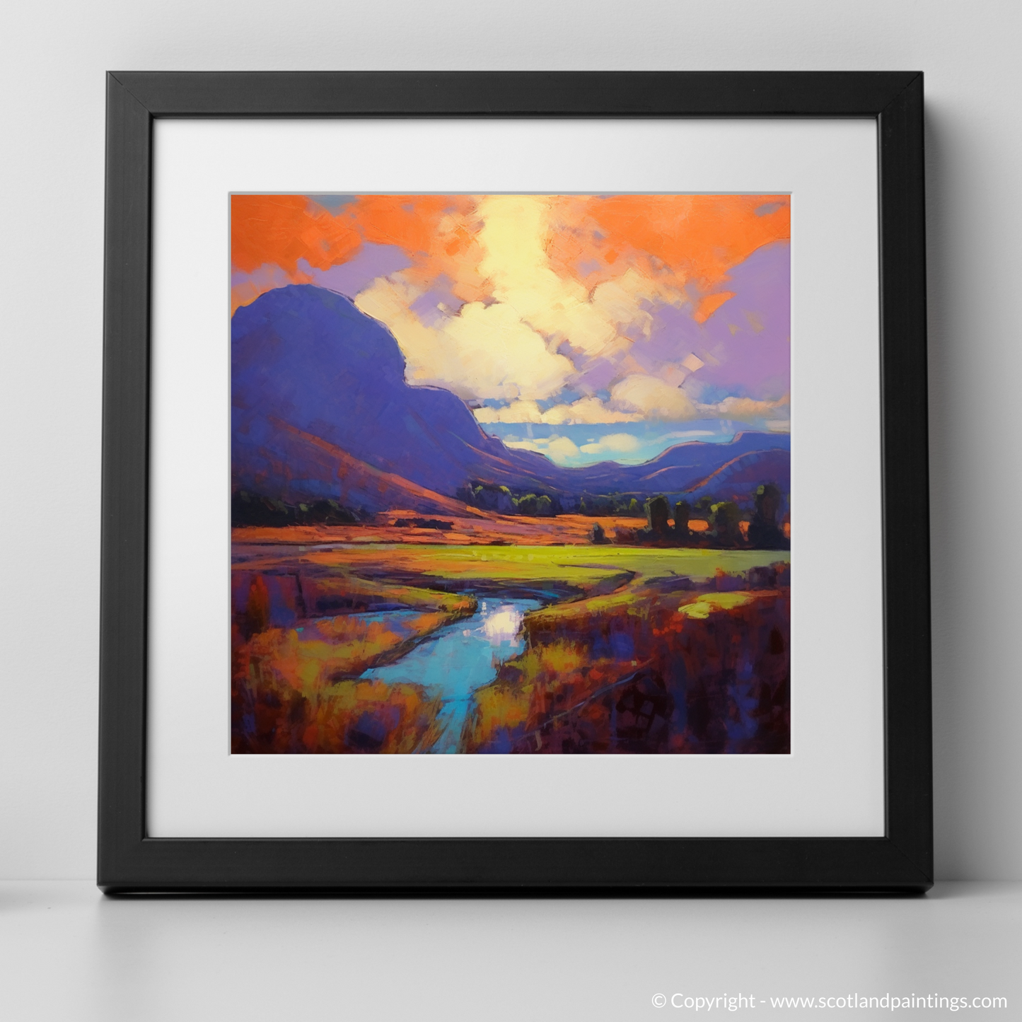 Crimson Twilight over Glencoe Valley