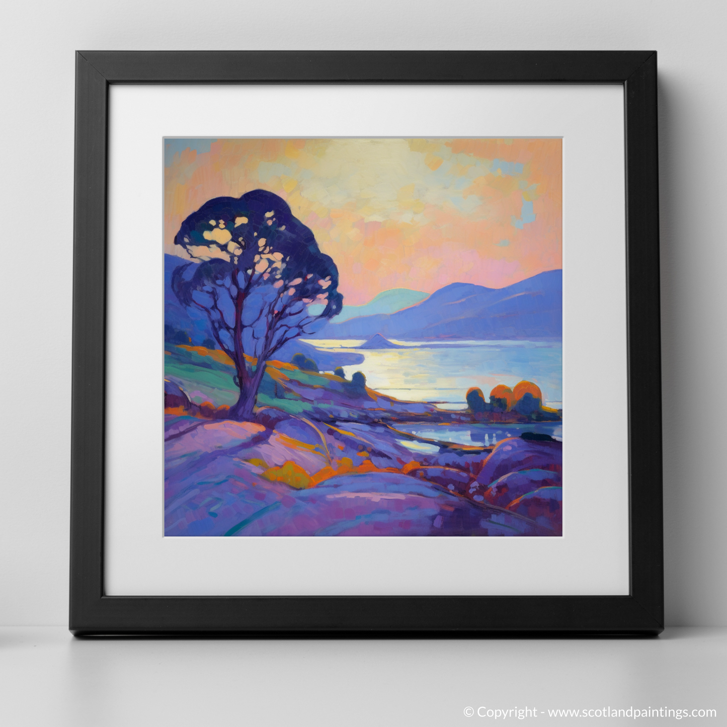 Dusk at Langamull Bay: An Impressionist Tribute to Scottish Serenity